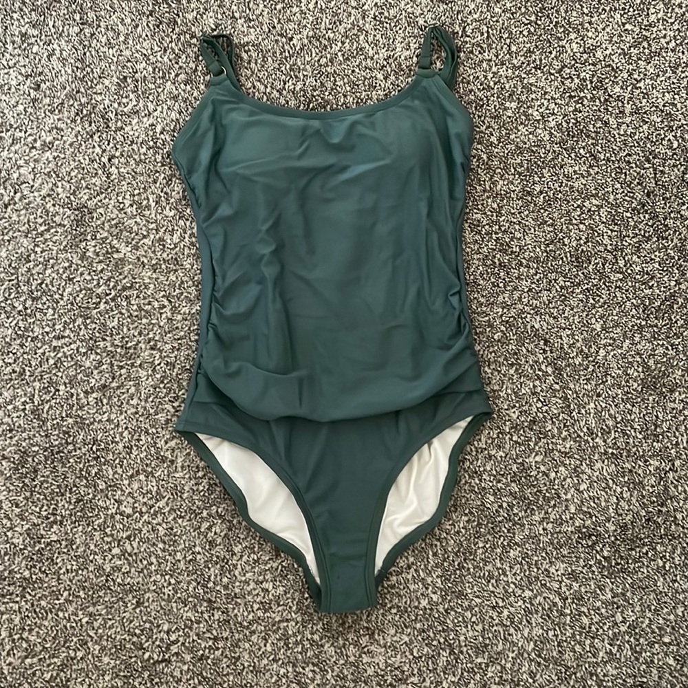 Green swimsuit
